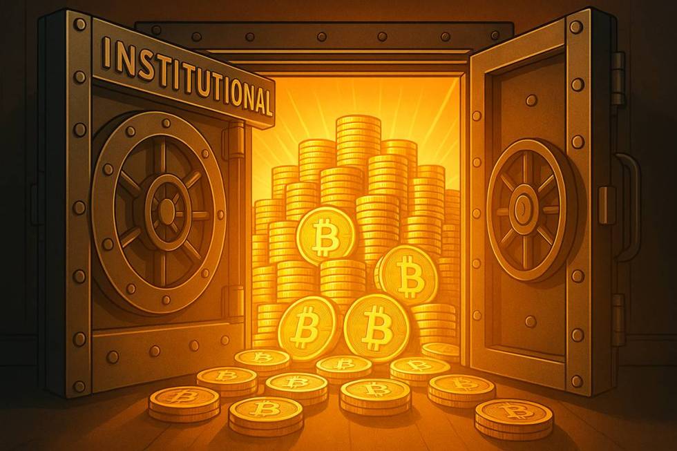 ห้องเก็บทรัพย์สถาบันเปิดเผยกอง Bitcoin เรืองแสง