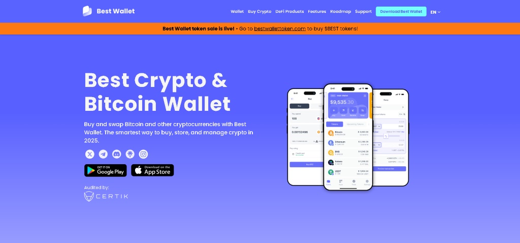 Best Wallet geriausia Web3 wallet