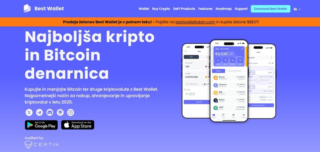 Best Wallet – moderna alternativa za DeFi uporabnike
