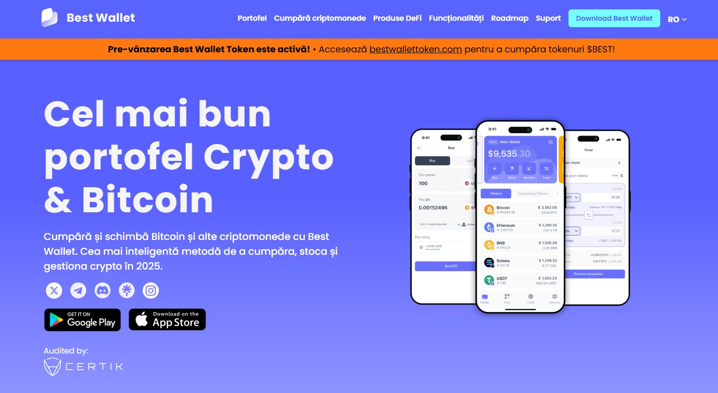 1. Crearea contului pe platforma Best Wallet