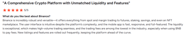 Binance Real User Reviews and Experience