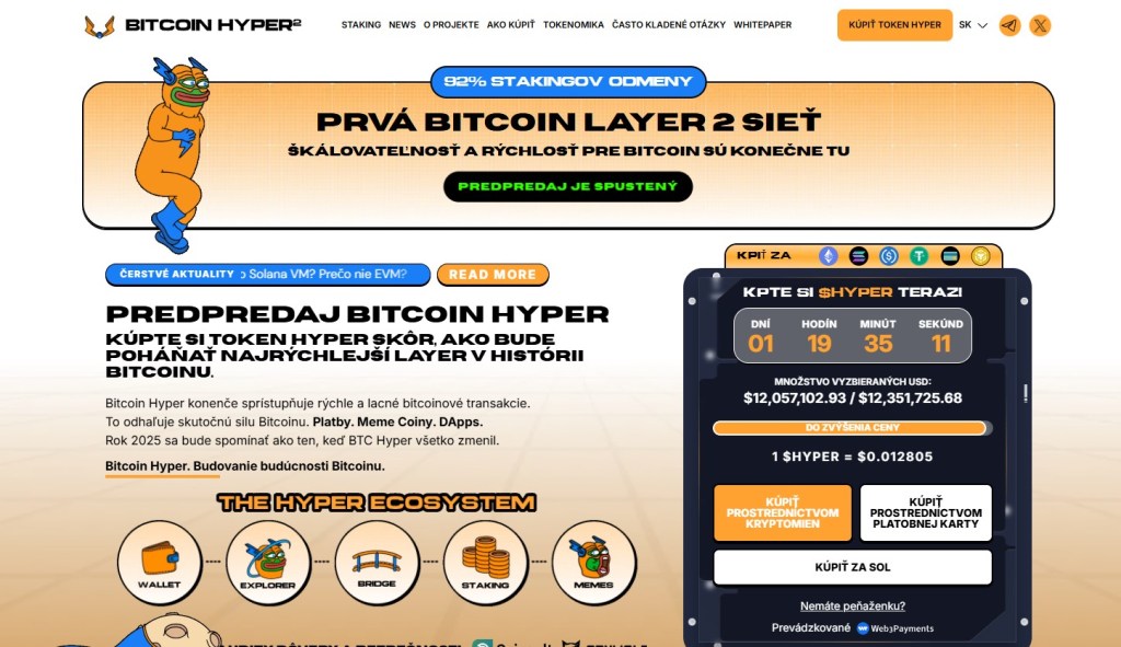 Bitcoin Hyper (HYPER) – kandidát na elitu 20–40x