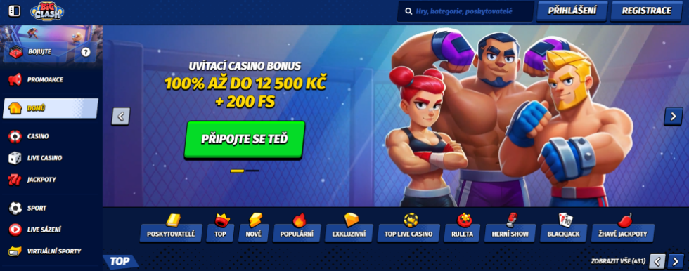 BigClash Casino - automaty zdarma bez registrace