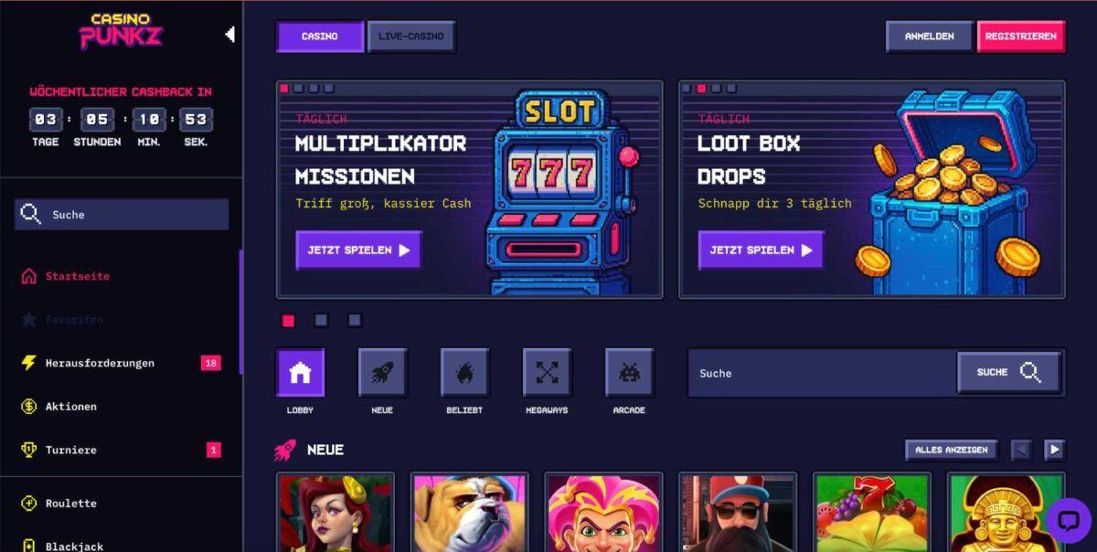 Casino Punkz Home