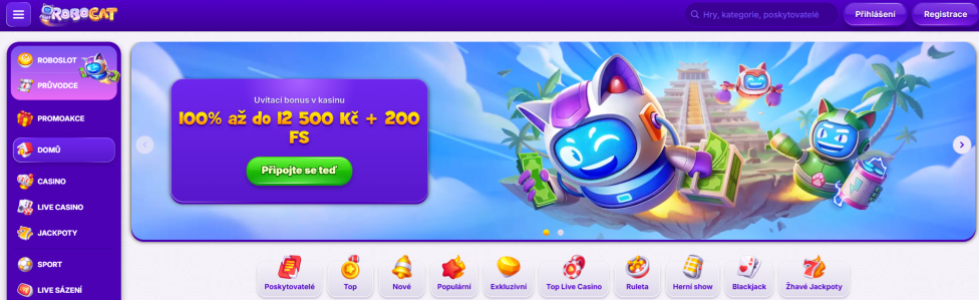 Robocat casino bonus
