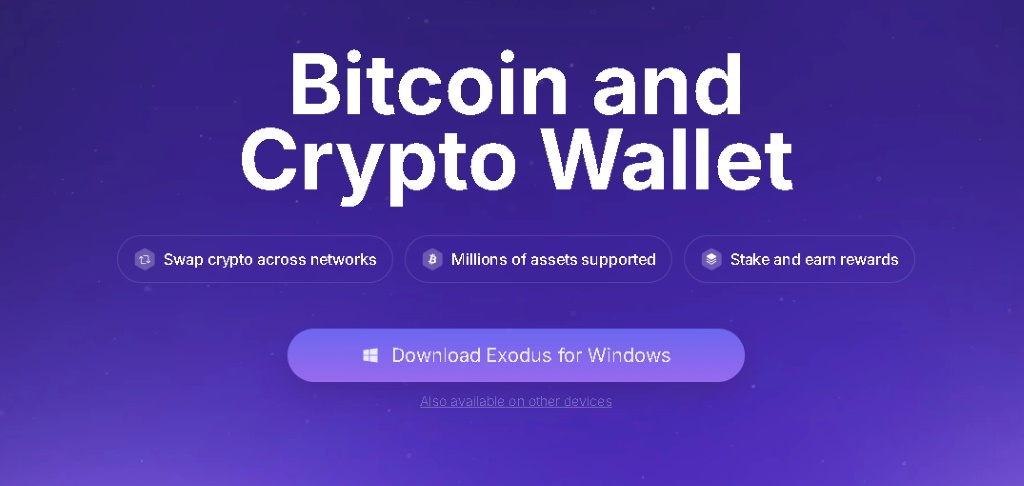 Exodus Удобен мулти-платформен портфейл
