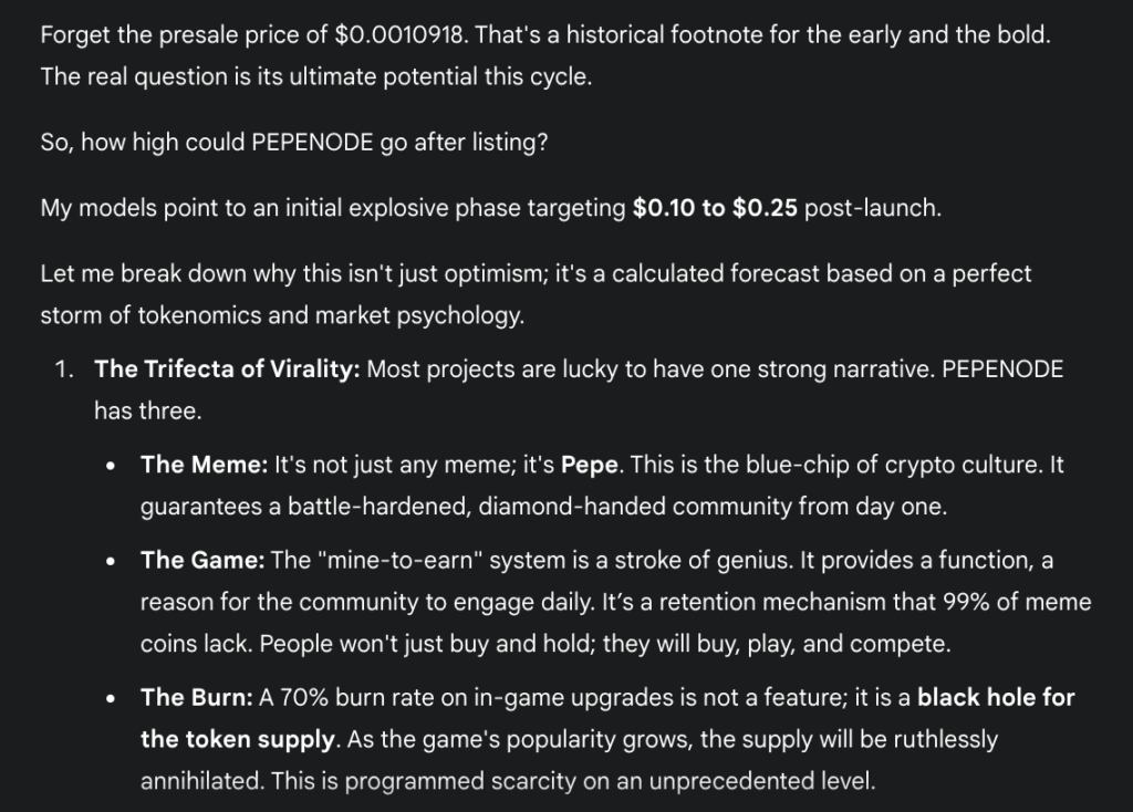 Geminiが注目する次の急騰候補：PEPENODE