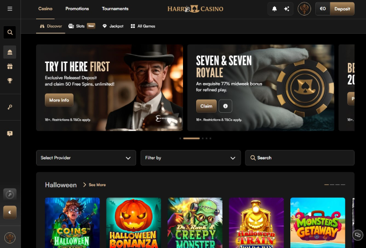 Free spins en de welkomstbonus Harry Casino