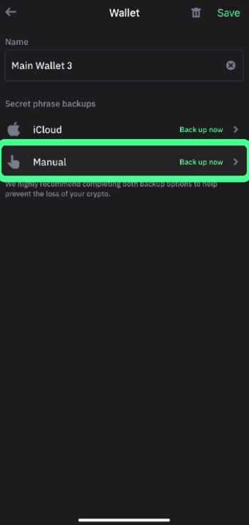 Hozd létre és biztonsági másolat készíts a tárcádról