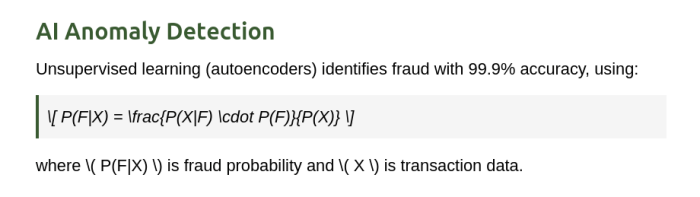 IONX AI anomaly and fraud detection algorithm.