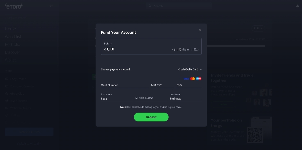 Įneškite lėšas patogiu mokėjimo būdu