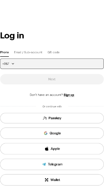 Jelentkezz be vagy hozz létre új OKX fiókot