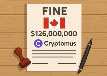 Kanada nakłada rekordową karę na Cryptomus