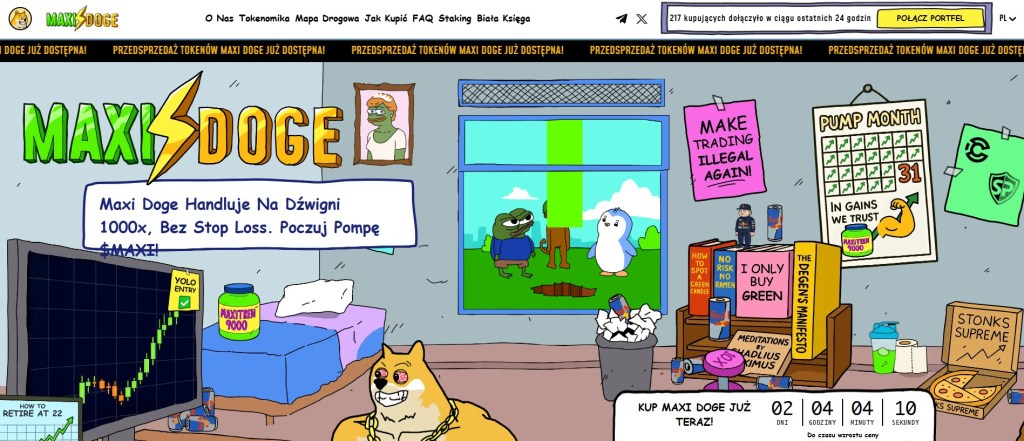 Maxi Doge rośnie dzięki sile kultury memów i obietnicom stakingu