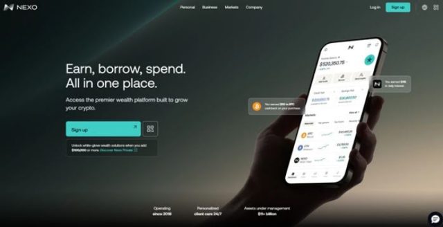 Nexo crypto wealth platform