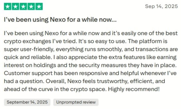 Nexo user review