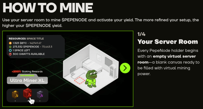 $PEPENODE mining game teaser.