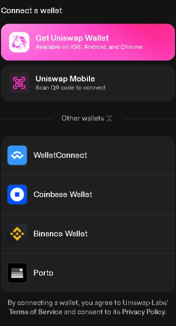 Připojení kryptopeněženky k burze