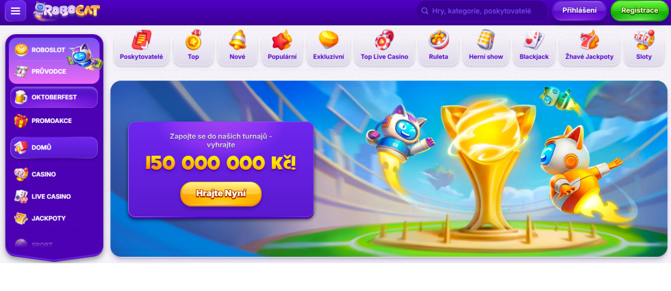 Robocat casino turnaje