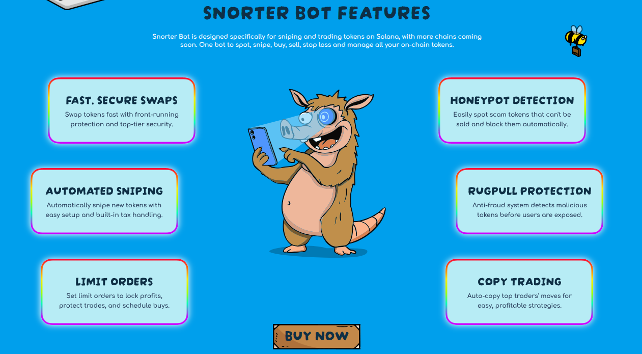 Snorter Bot-Funktionen.