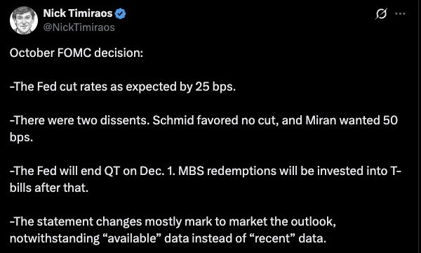 FED 25 BPS Rate Cut Sparks Dovish Pivot – Find Out the Next Crypto to Explode