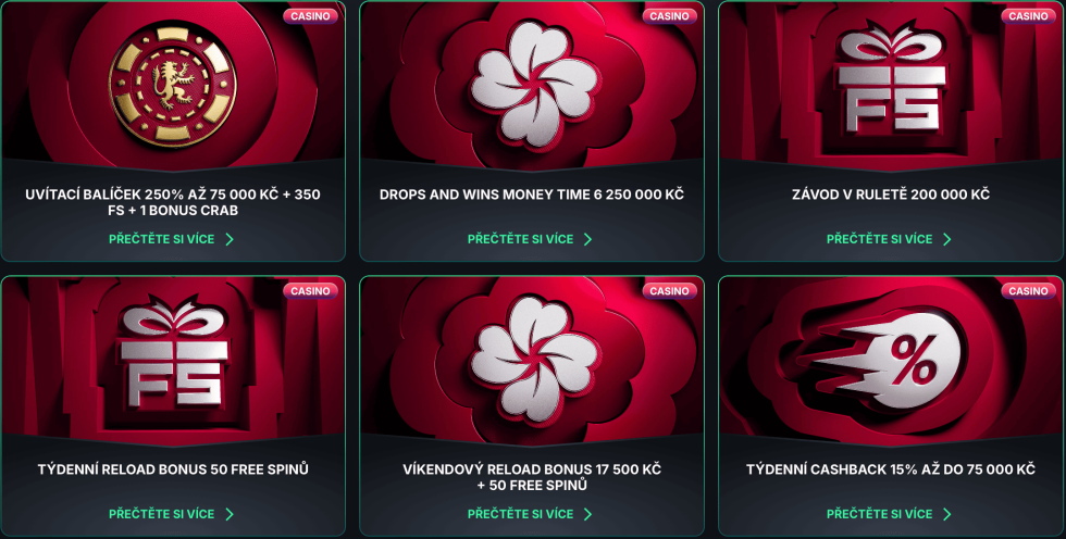 kinbet casino bonusy