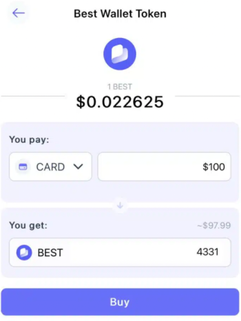 Jak koupit Best Wallet Token