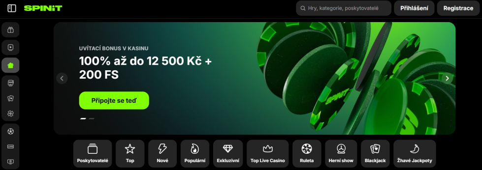 Spinit casino webové stránky
