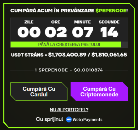 Widget presale PEPENODE