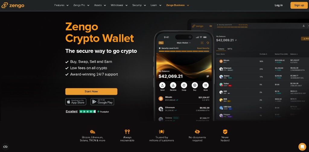 Zengo itin saugi savarankiška Web3 wallet