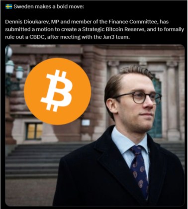 a post by Bitcoin News on X