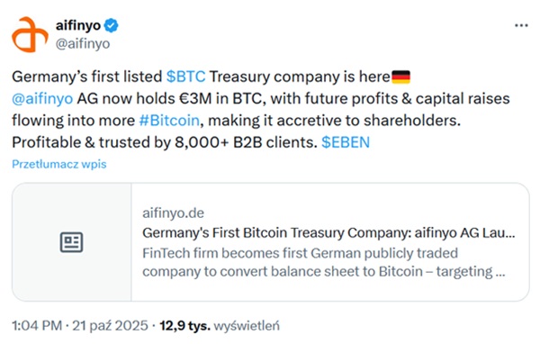 Aifinyo BTC X