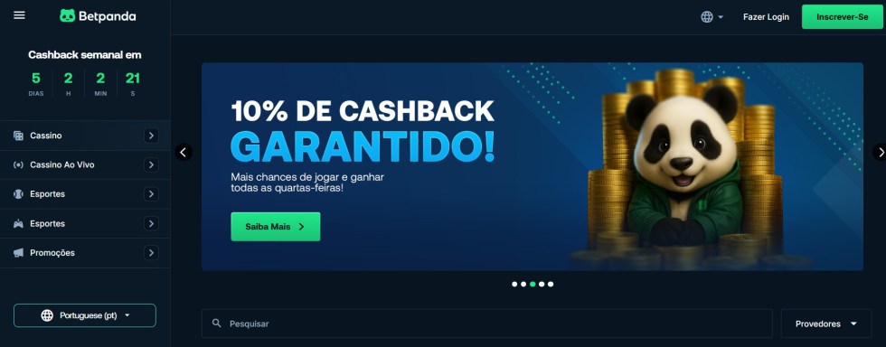 Betpanda é uma das plataformas com mercados variados para apostas ao vivo