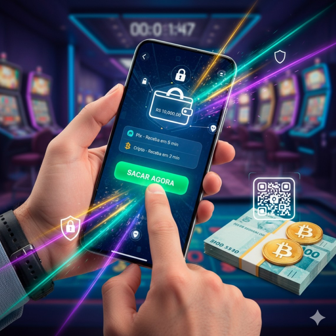 cassino com saque rápido