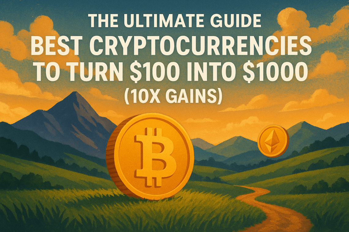 Best Cryptocurrencies to Turn $100 into $1000 for 10x Gains