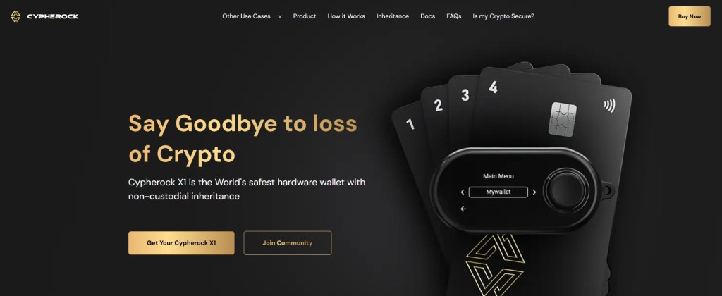 3. Cypherock Wallet – Naujos kartos saugumo defi piniginė