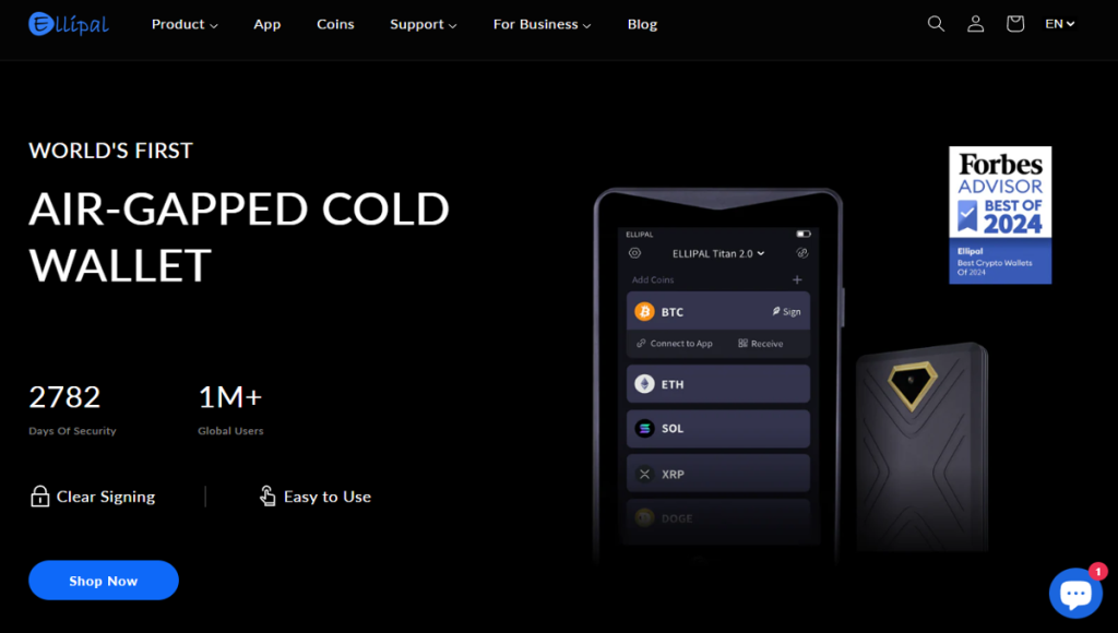 6. Ellipal Wallet – Offline Bitcoin Novčanik s Potpunom Zaštitom