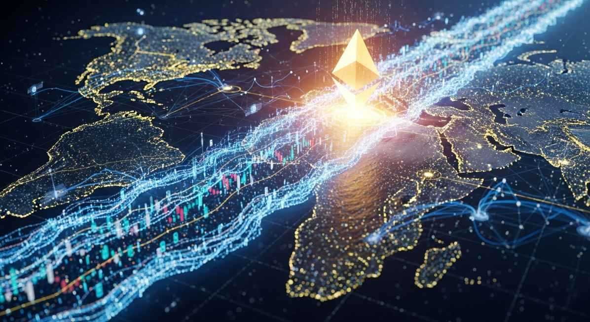 ภาพเงินทุนสถาบันไหลเข้าสู่ ETH อย่างมหาศาล แสดงถึงการเติบโตสู่ตลาดโลก