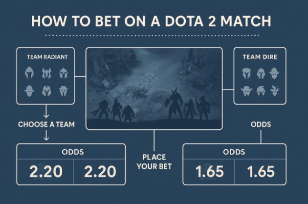 Dota2試合画面の構造図｜チーム構成・オッズの表示がわかる
