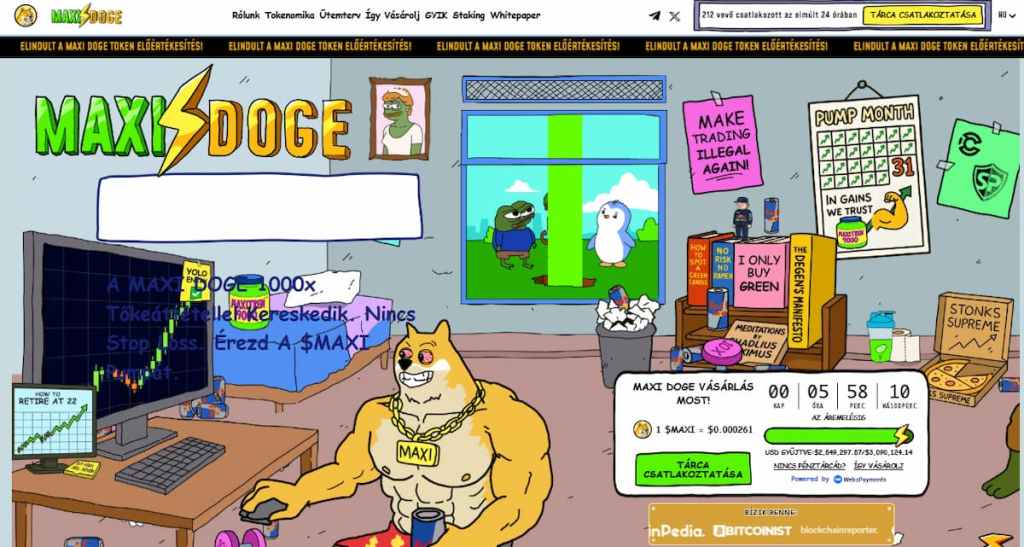 Maxi Doge (MAXI), egy ígéretes, 1 USD alatti kriptovaluta növekedési potenciállal