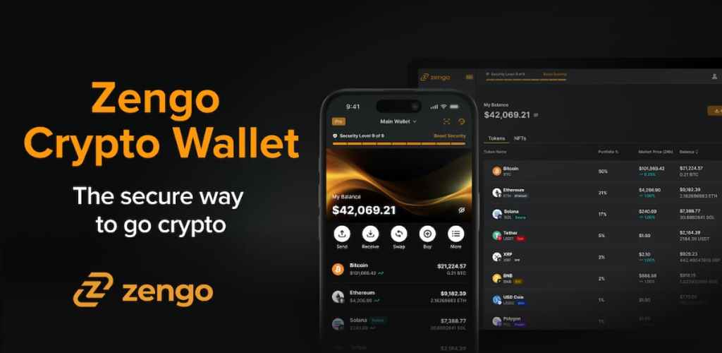 2. Zengo Wallet - простой криптокошелек без фразы восстановления
