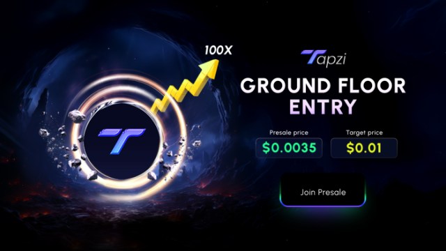 Tapzi presale is now live.
