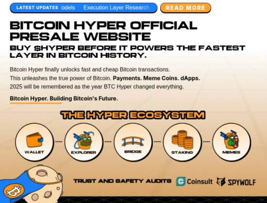 Bitcoin Hyper presale shows the benefits of $HYPER.