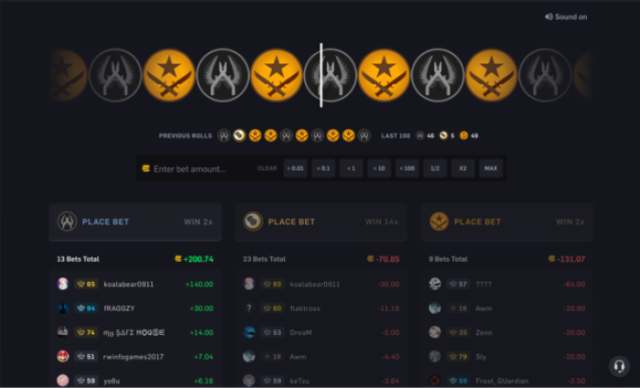 نتائج سبين روليت CSGOEmpire