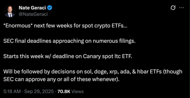 Source: Nate Geraci on X