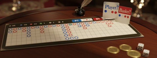 罫線のイメージ画像｜バカラのルール解説