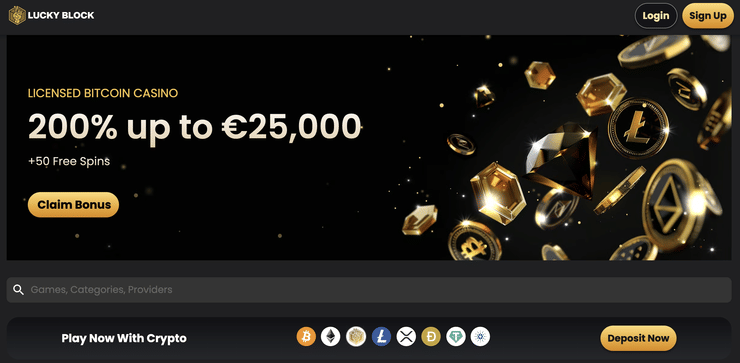 lucky block crypto casino