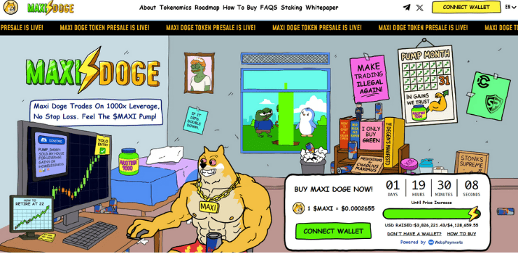 maxi doge top meme coin 2025