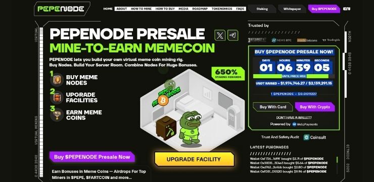 meme coin pepenode predpredaj