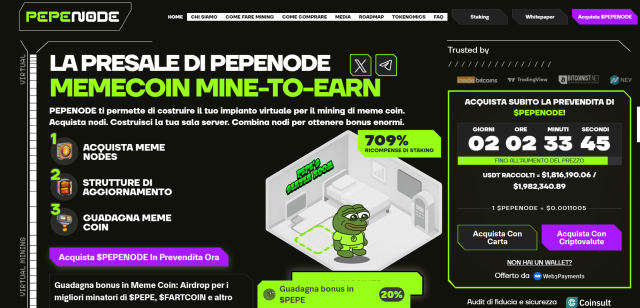 migliori meme coin - pepenode